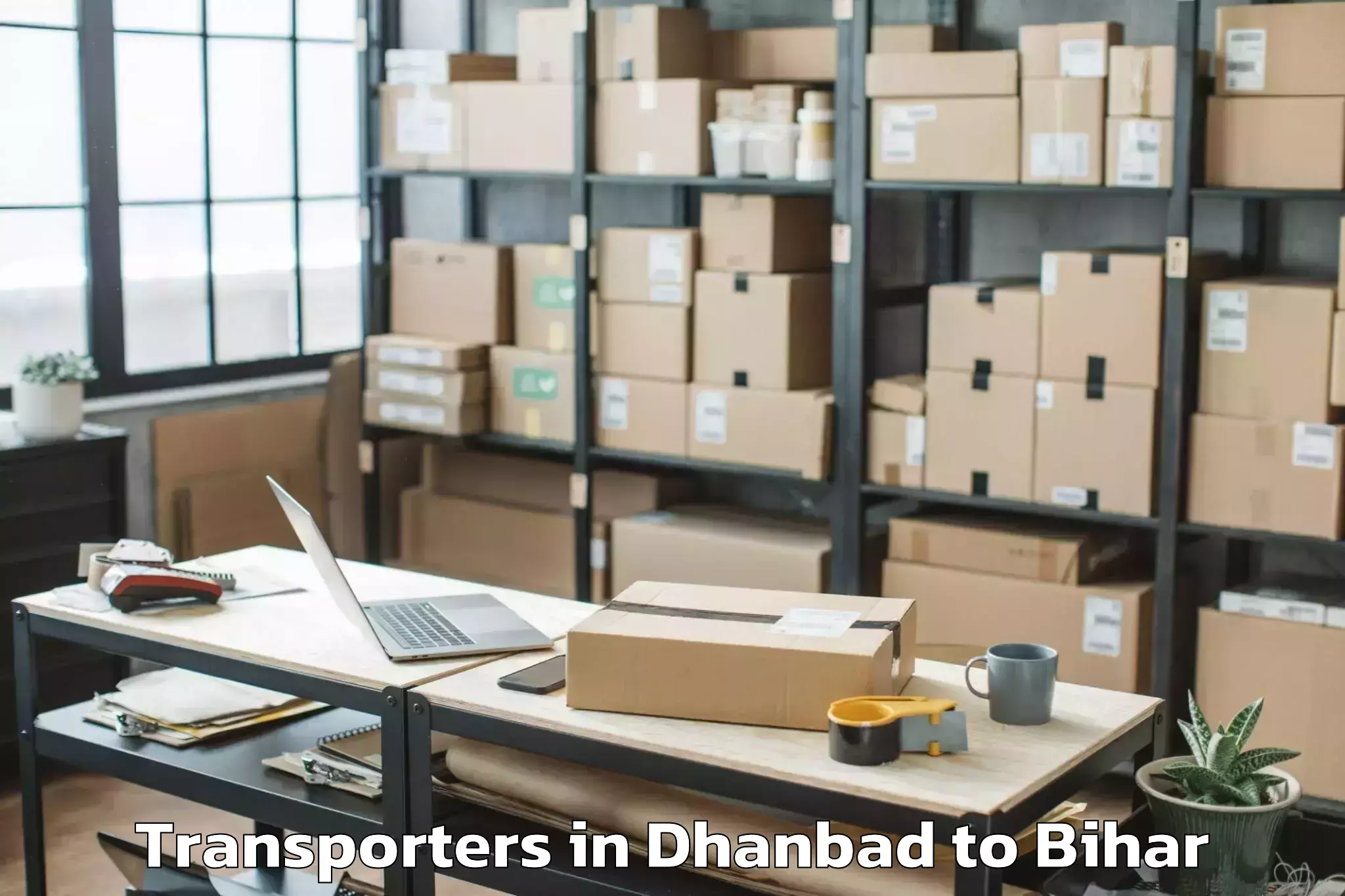 Dhanbad to Shergarh Transporters Booking